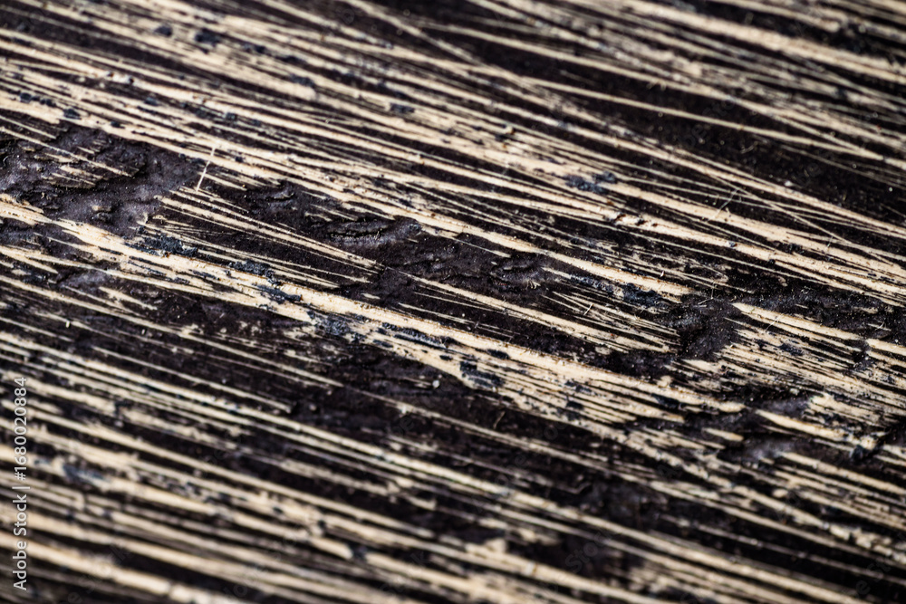 Aufkleber closeup view of the intricate grain pattern of rustic hardwood surface. wood texture background