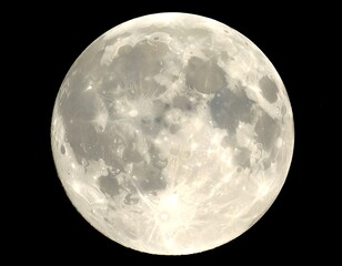 Full moon close-up