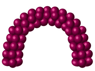 風船アーチ12マゼンタ