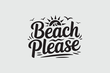 beach please design silhouette  vector