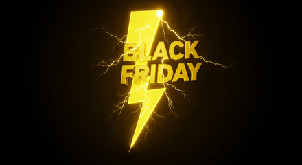 Grab electrifying Black Friday deals with this striking lightning bolt sale announcement now
