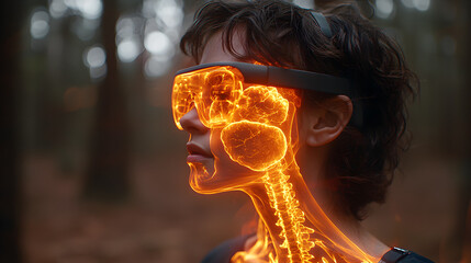 Cybernetic integration Augmented reality revealing inner self