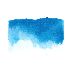blue watercolor paint texture element