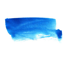 blue watercolor brush design element