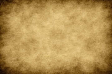 Fototapeta premium Aged, textured paper background; muted gold tones, vignette