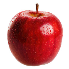Close-up of a single, round, red apple (1)