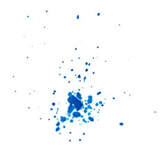 abstract blue paint splashes element