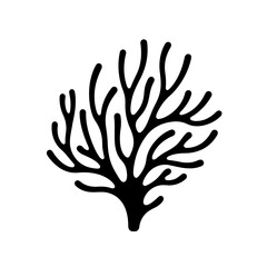 Black Coral Silhouette Illustration