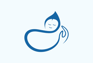 Abstract Newborn Baby Care Logo Design Templates