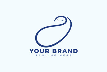 Abstract Newborn Baby Care Logo Design Element
