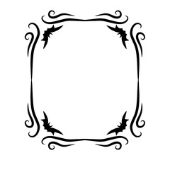 halloween bat square frame