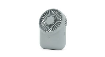 Modern Portable Mini Fan on White Background