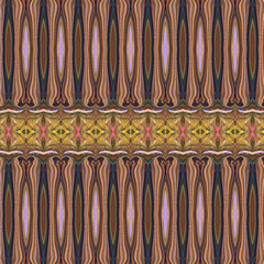 Vibrant abstract pattern with elongated shapes and warm earthy tones. Golden symmetry design creates a hypnotic effect. Keywords: abstract, pattern, symmetry, texture, design.