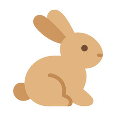 Obraz premium PNG Minimalist cute bunny illustration.