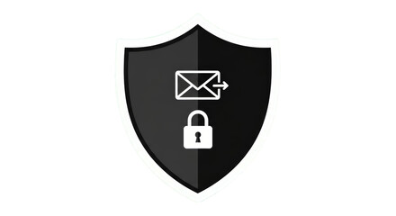 Secure Email Protection Concept Illustration.
