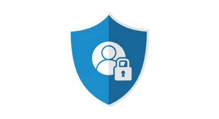 Secure User Profile with Shield Icon.