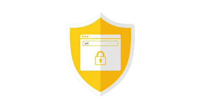Secure Website with Shield and Lock.