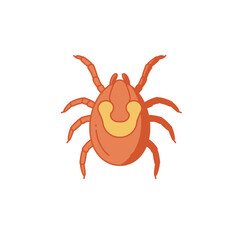 Orange And Yellow Cartoon Tick Illustration