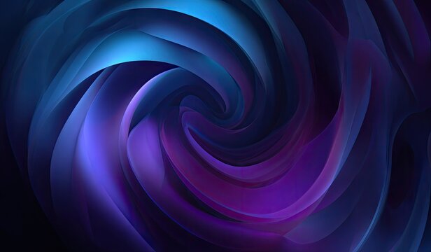 Abstract swirling neon blue and purple vortex