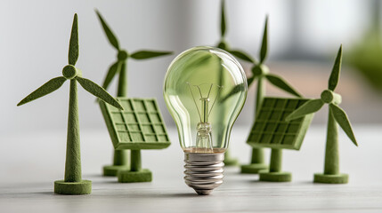Renewable Energy Light Bulb, Wind Turbines
