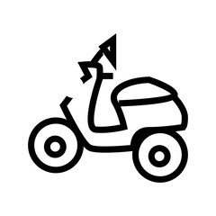 scooter motorbike icon vector illustration