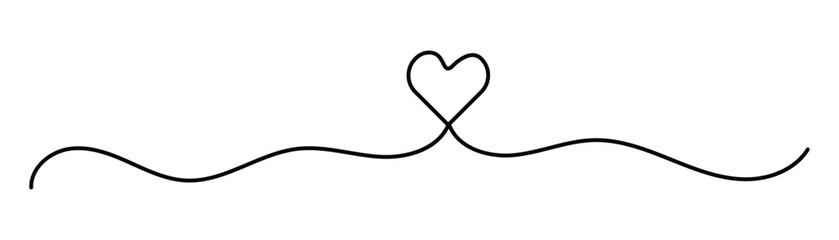 Hand Drawn Love Concept Vector Art,One Line Heart Illustration – Minimalist , Single and Double Heart Design.