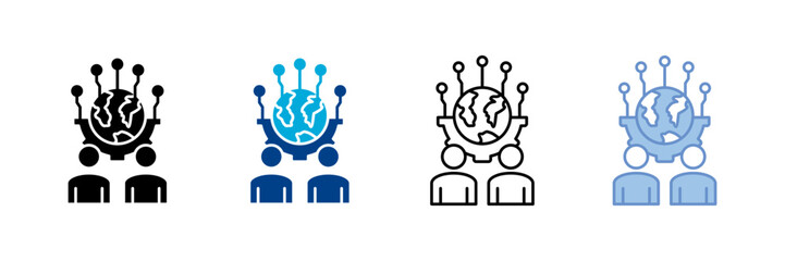 Digital Culture Icon Set Multiple Style Collection