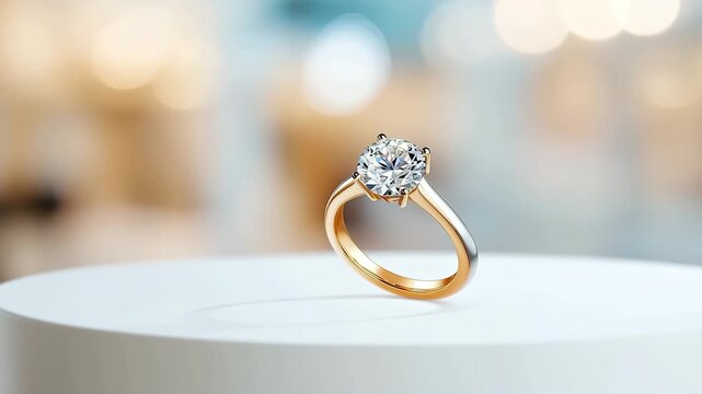 Gold ring diamond jewelry luxury elegant shiny engagement wedding romantic celebration, sparkling diamond gold ring, elegant jewelry, luxury