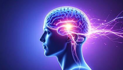 Obraz premium Brain idea flow