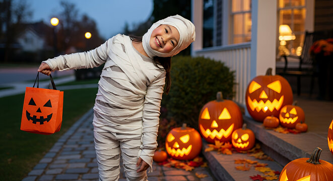 halloween kids in costume