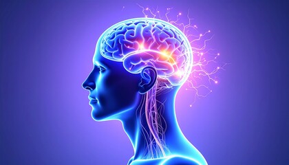 Obraz premium Brain idea flow