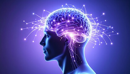 Obraz premium Brain idea flow