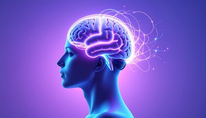 Obraz premium Brain idea flow