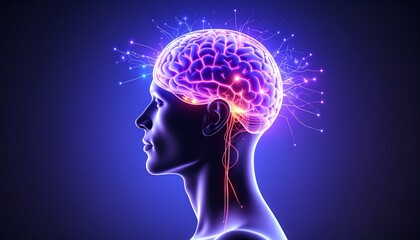 Obraz premium Brain idea flow