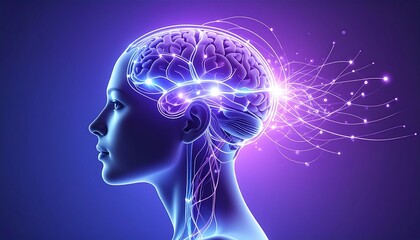 Obraz premium Brain idea flow
