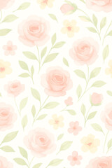 seamless pattern with roses