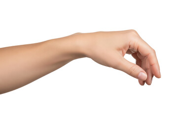 Graceful woman hand gently extended with relaxed fingers, perfect posture for wristwatch or jewelry display mockup