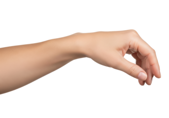 Graceful woman hand gently extended with relaxed fingers, perfect posture for wristwatch or jewelry display mockup