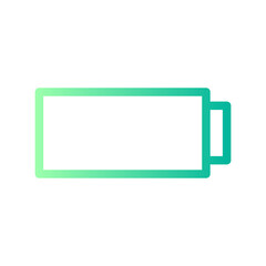 empty battery gradient icon