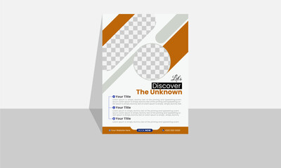 Tour flyer design template for advertising