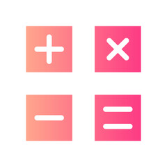 Fototapeta premium calculating gradient icon