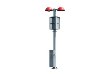 Road Weather Station Pole with Sensors and Lamps