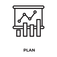 Plan Vector, Icon Or Logo Sign Isolated Symbol Illustration