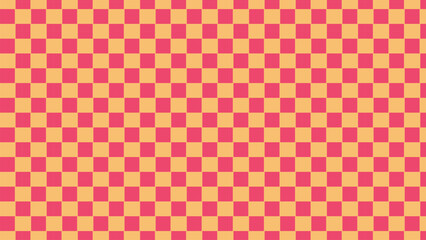 Vibrant pink and yellow checkerboard pattern with a retro geometric design