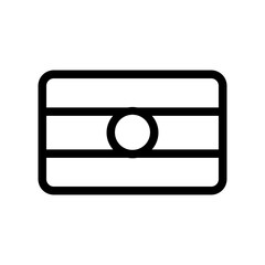 Obraz premium flag line icon