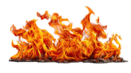 Dancing Flames: A vibrant and dynamic display of raging flames in fiery hues, capturing the raw power and untamed beauty of fire.