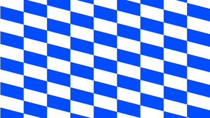 Dynamic Diagonal Blue and White Checkered Pattern
