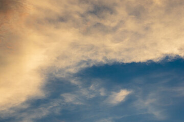 夏の空　夕暮れの時の空と雲289