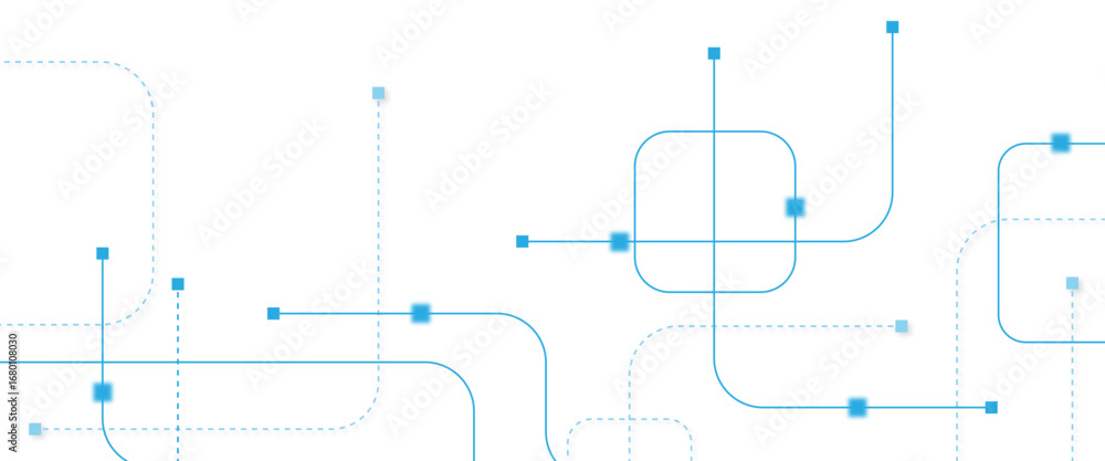 Poster abstract futuristic technology background. technology background with crossed lines and dots.