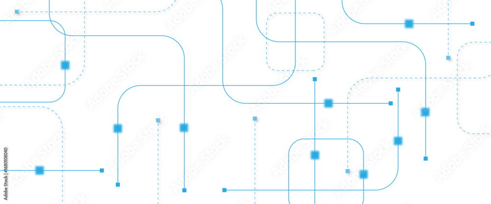 Poster abstract futuristic technology background. technology background with crossed lines and dots.